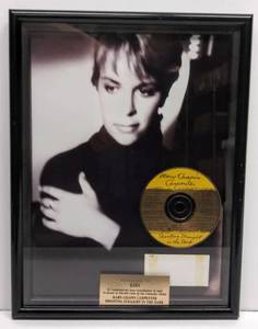 lot 9591 image: Presented To KZSN Mary-Chapin Carpenter Shooting in the Dark CD  To Commemorate Contribution to Sales  Wall Hanging