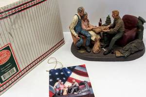 lot 9610 image: Coca-Cola Heritage Collection The Homecoming World War II Solider Figurine  1995  Limited Edition Signed and Numbered