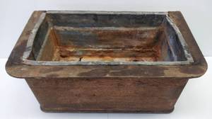lot 9626 image: LK Antique Wood Toilet Tank