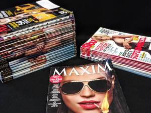 lot 9639 image: Maxim Magazine 24 Issues & 8 Stuff Magazines