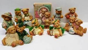 lot 9681 image: 10 Vintage Cherished Teddies Figurines  1997
