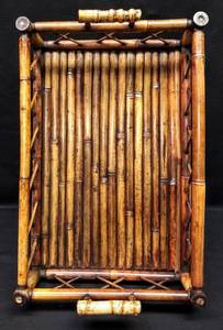 lot 9693 image: 23 inch Long  Bamboo BasketTray