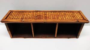 lot 9695 image: Cool  Wicker Hanging Shelf