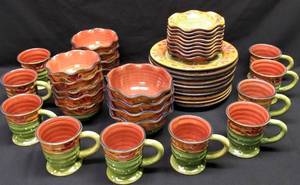 lot 200 image: Centrum Tuscan Rose Designed by Nanette Vacher Dishes  43 Pieces