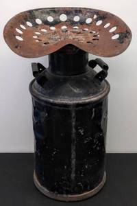 lot 110 image: Repurposed Vintage Tractor Seat Stool