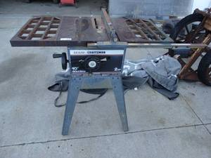 lot 3353 image: Craftsman 10 Table Saw