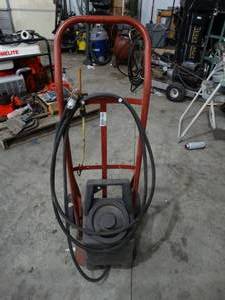lot 3426 image: Sand blaster unit on a dolly.