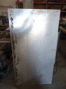 lot 3475 image: Solid aluminum Work bench top.