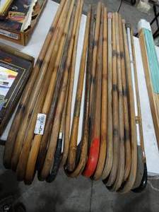 lot 3540 image: HUGE lot of various walking canes