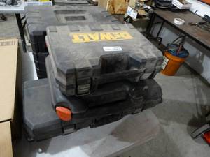 lot 3546 image: Dewalt & other tool cases