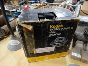 lot 3587 image: Kodak slide projector in box