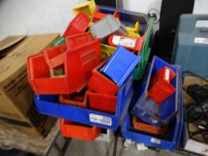 lot 3695 image: Plastic parts bins