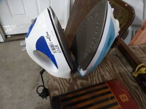 lot 3717 image: 2 clothes irons