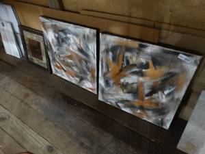 lot 3725 image: 3 pcs of wall art