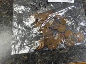 lot 3764 image: Lot of 1940s pennies
