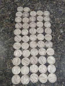 lot 3766 image: Large lot of 52 silver barber dimes- all 1930s