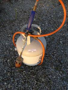 lot 9800 image: Propane weed burner w tank