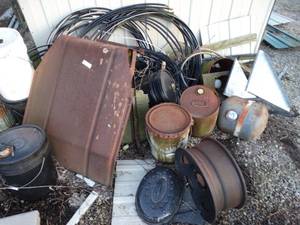 lot 9815 image: LARGE scrap pile-electrical wire & misc.