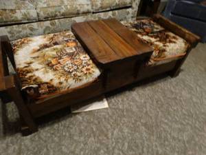 lot 9830 image: Vintage 2 Seat Bench