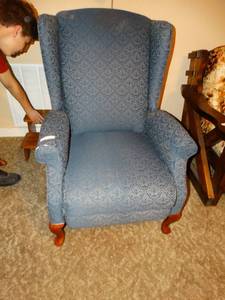 lot 9838 image: Wingback chair