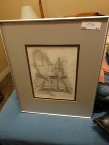 lot 51 image: Framed artwork- Signed by artist