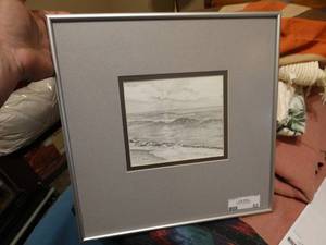 lot 52 image: Framed artwork- Signed by artist