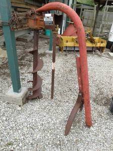 lot 87 image: 3 pt post hole auger w blade