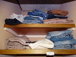 lot 163 image: Lot of various pairs Mens blue jeans