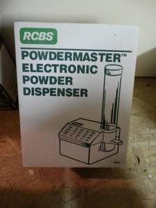 lot 225 image: RCBS powdermaster electronic powder dispenser in box