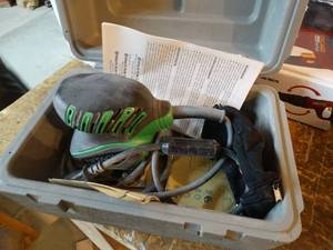 lot 271 image: Hitachi palm sander in case