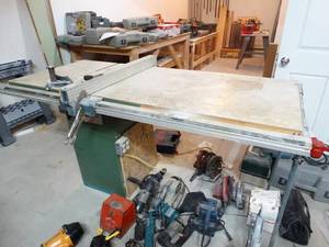 lot 278 image: 10 table saw w cabinet & extension table