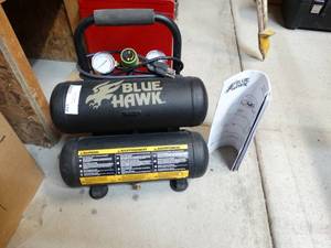 lot 320 image: Blue Hawk air compressor