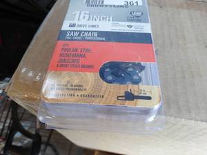 lot 361 image: County line 16 saw chain in package