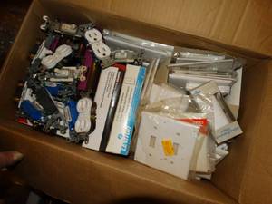 lot 408 image: Large lot of electrical outlets GFI outlets