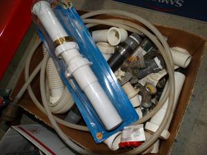 lot 433 image: Lot of PVC plumbing supplies