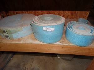 lot 456 image: Various size rolls foam insulationunderlayment