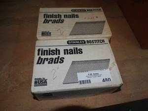lot 480 image: 2 boxes of finish brad nails