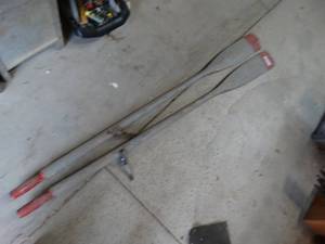 lot 1133 image: Vintage pair of boat oars
