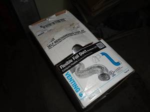 lot 1161 image: Flexible foil duct- 25ft box