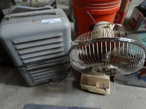 lot 1172 image: Heater & fan