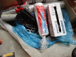 lot 1180 image: Large lot of various plastic sheeting