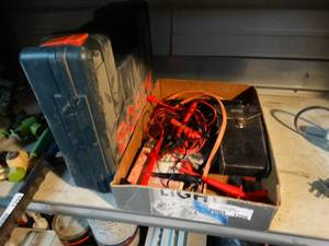 lot 1208 image: Bosch tool case & electrical tester