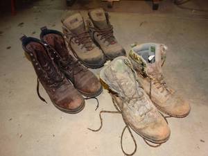 lot 1263 image: 3 pairs of Mens boots