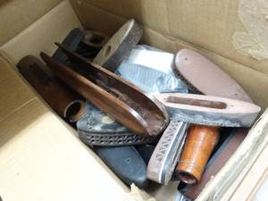 lot 1365 image: Lot of butt stocks & other gun parts