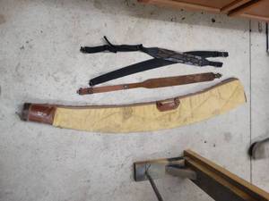 lot 1389 image: Gun sleeve & 3 gun slings