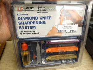 lot 1390 image: Diamond knife sharpening system- New in package
