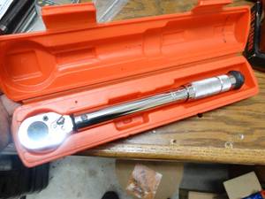 lot 1416 image: Click type torque wrench in case