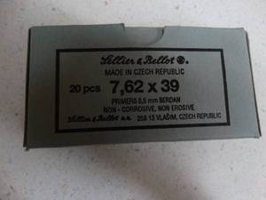 lot 1466 image: 7.62 x 39 box of ammo