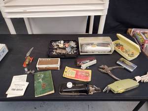 lot 9711 image: Sewing Machine Part Lot- Singer and 