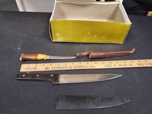 lot 9717 image: Filet Knife and Sheath and Bonus Knife